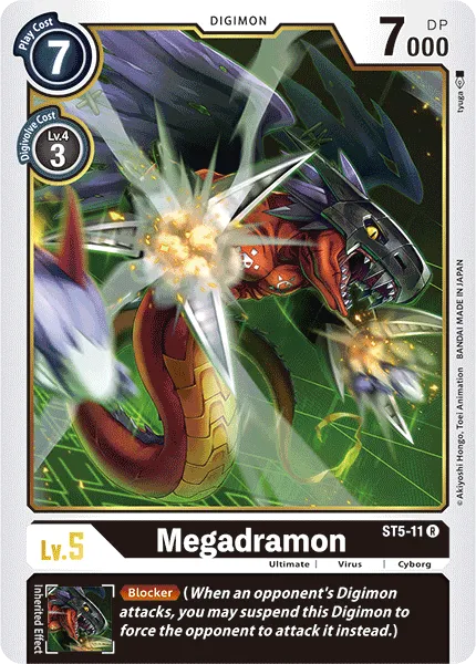 Megadramon &mdash; Digimon Card Game card