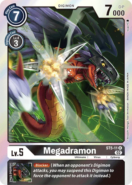 Megadramon &mdash; Digimon Card Game card