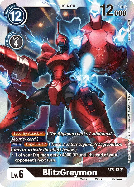BlitzGreymon &mdash; Digimon Card Game card