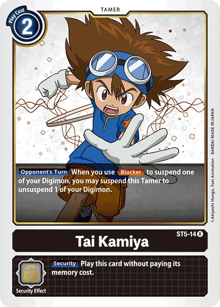 Tai Kamiya &mdash; Digimon Card Game card