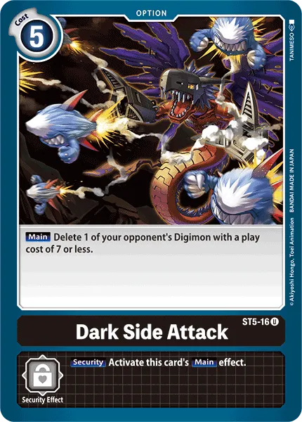 Dark Side Attack &mdash; Digimon Card Game card
