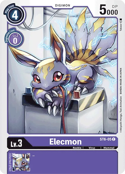 Elecmon &mdash; Digimon Card Game card