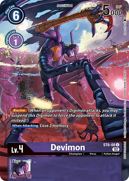 Devimon &mdash; Digimon Card Game card