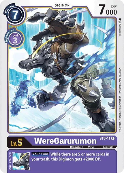 WereGarurumon &mdash; Digimon Card Game card