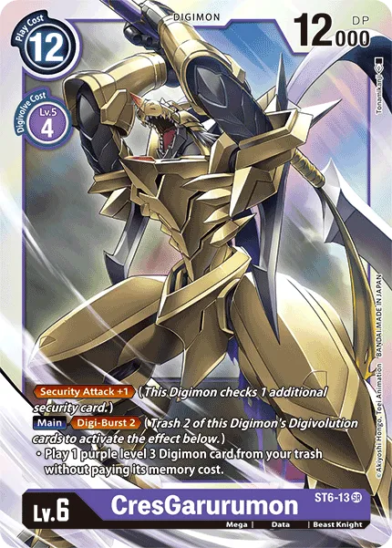 CresGarurumon &mdash; Digimon Card Game card