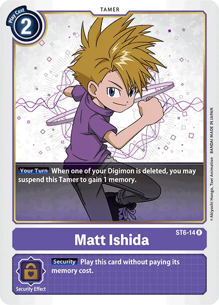 Matt Ishida &mdash; Digimon Card Game card