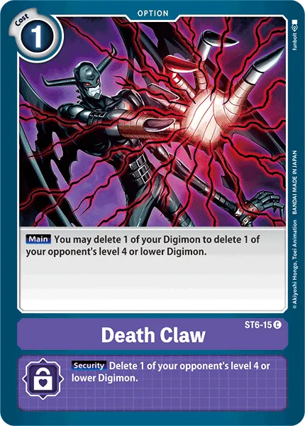 Death Claw &mdash; Digimon Card Game card