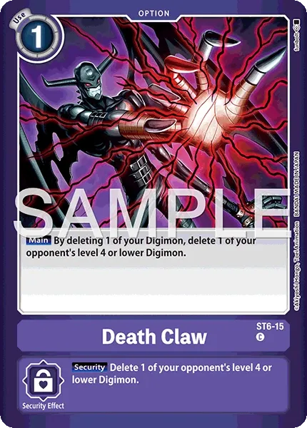 Death Claw &mdash; Digimon Card Game card
