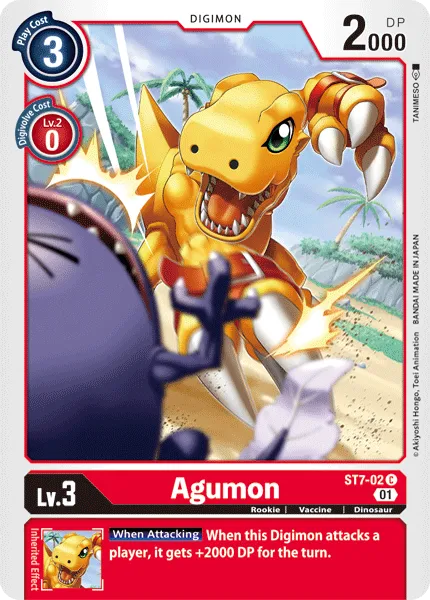 Agumon &mdash; Digimon Card Game card