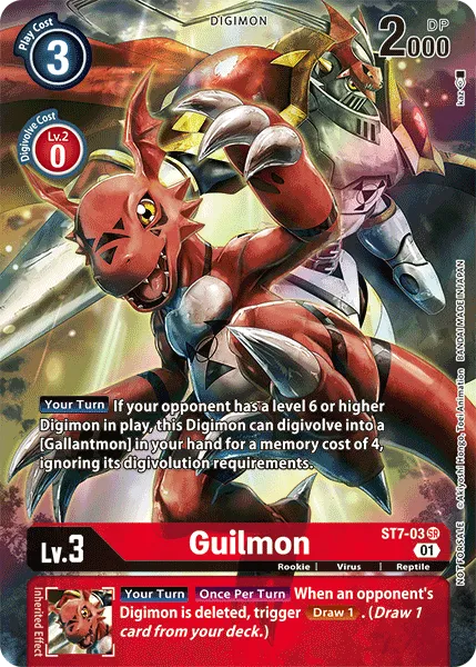 Guilmon &mdash; Digimon Card Game card
