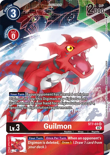 Guilmon &mdash; Digimon Card Game card