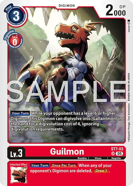 Guilmon &mdash; Digimon Card Game card