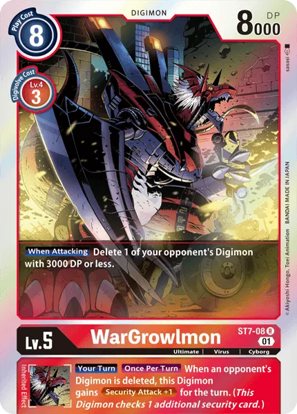 WarGrowlmon &mdash; Digimon Card Game card