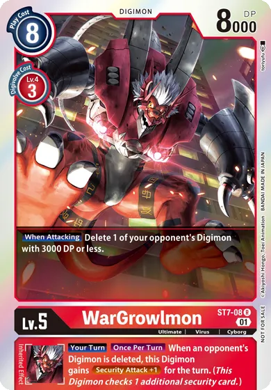 WarGrowlmon &mdash; Digimon Card Game card