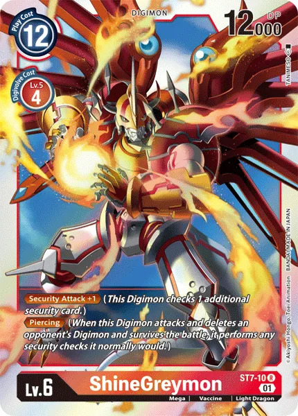 ShineGreymon &mdash; Digimon Card Game card
