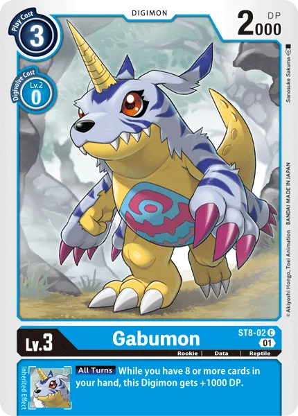 Gabumon &mdash; Digimon Card Game card