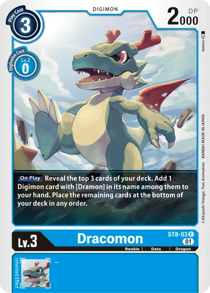Dracomon &mdash; Digimon Card Game card