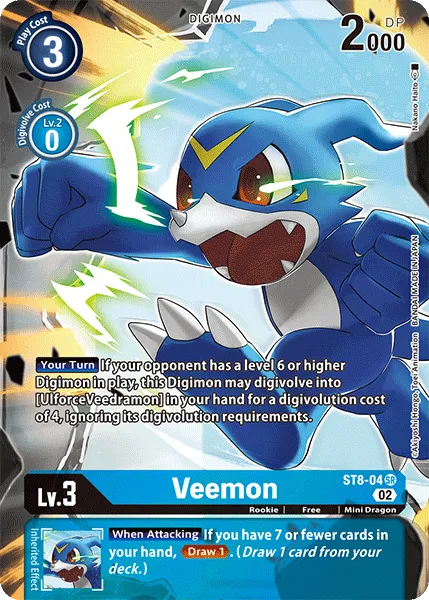 Veemon &mdash; Digimon Card Game card