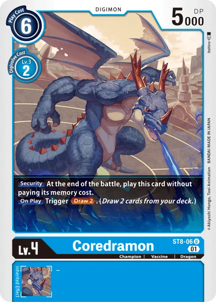Coredramon &mdash; Digimon Card Game card
