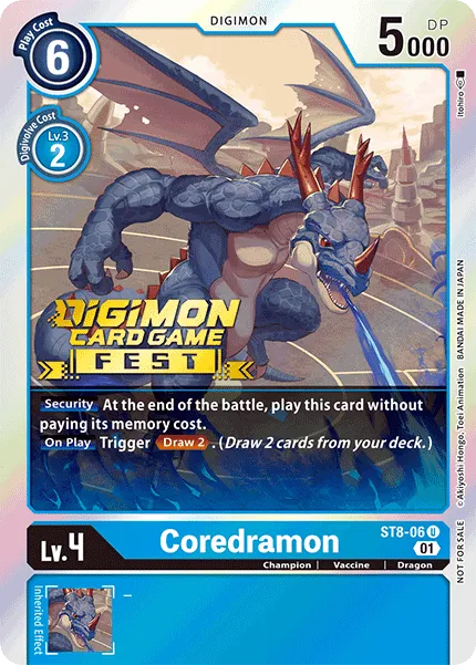 Coredramon &mdash; Digimon Card Game card