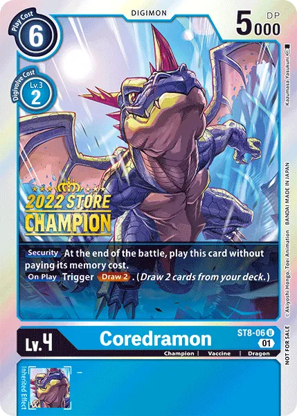 Coredramon &mdash; Digimon Card Game card