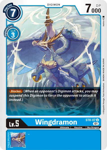 Wingdramon &mdash; Digimon Card Game card
