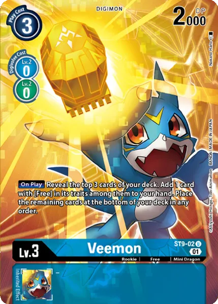 Veemon &mdash; Digimon Card Game card