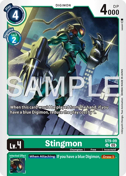 Stingmon &mdash; Digimon Card Game card