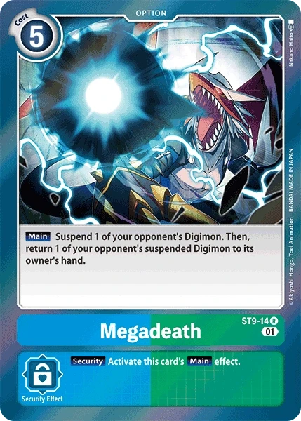 Megadeath &mdash; Digimon Card Game card