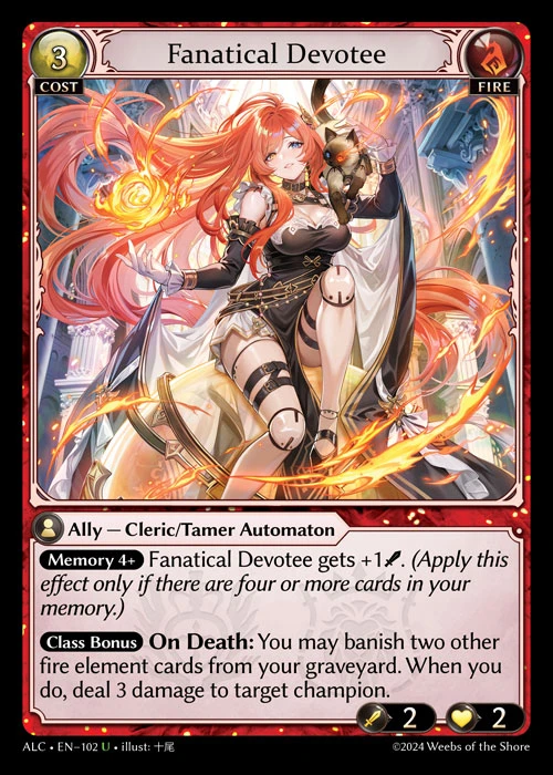 Fanatical Devotee &mdash; Grand Archive TCG card