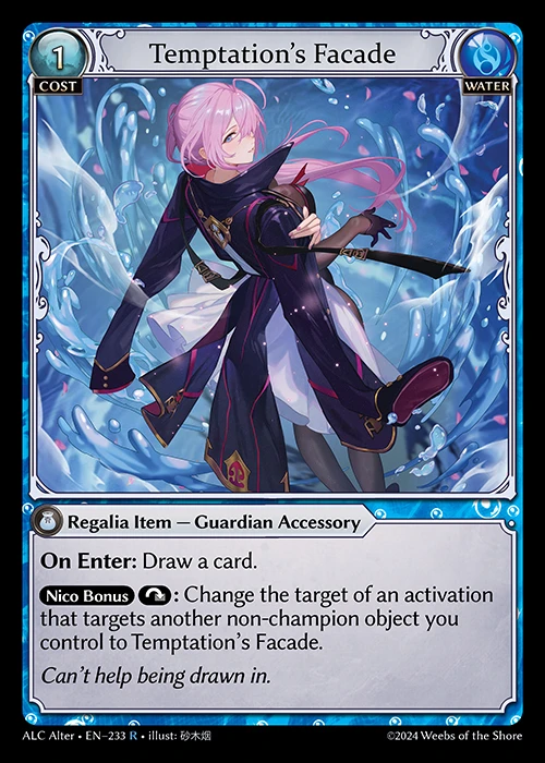 Temptation's Facade &mdash; Grand Archive TCG card