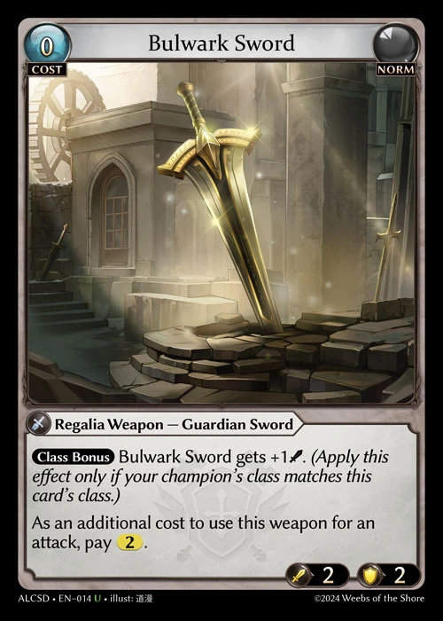 Bulwark Sword &mdash; Grand Archive TCG card