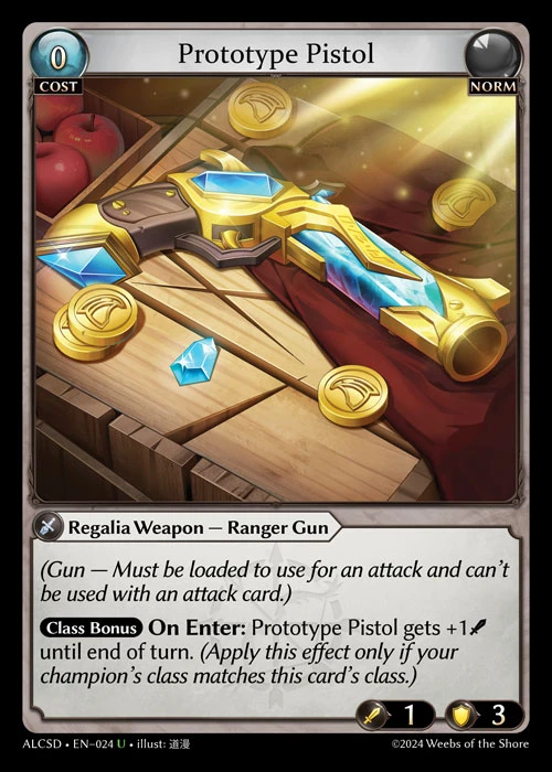 Prototype Pistol &mdash; Grand Archive TCG card