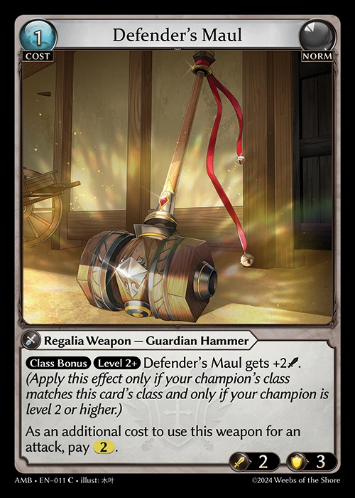 Defender's Maul &mdash; Grand Archive TCG card