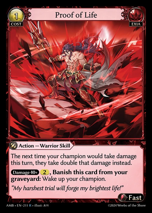 Proof of Life &mdash; Grand Archive TCG card