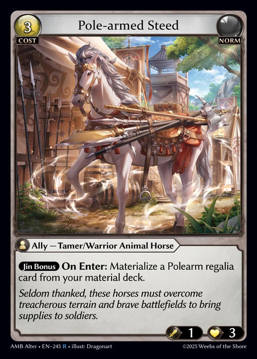 Pole-armed Steed &mdash; Grand Archive TCG card