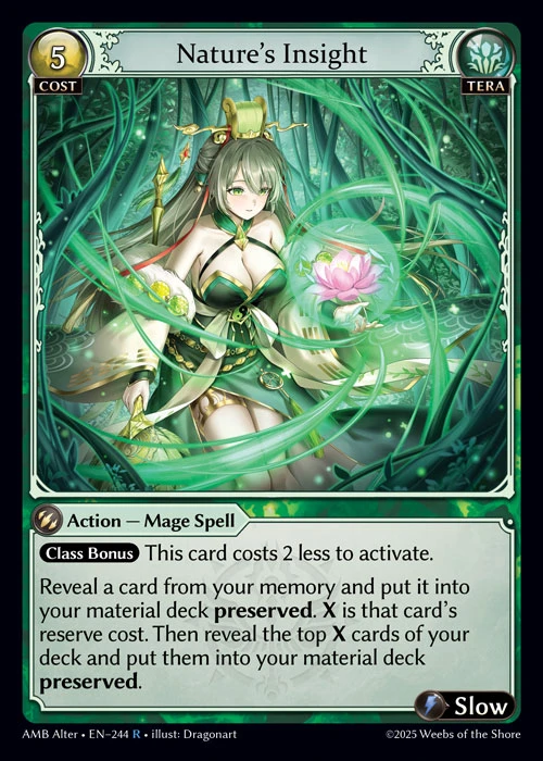 Nature's Insight &mdash; Grand Archive TCG card
