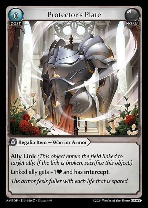 Protector's Plate &mdash; Grand Archive TCG card