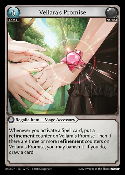 Veilara's Promise &mdash; Grand Archive TCG card