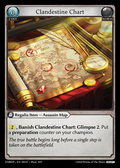 Clandestine Chart &mdash; Grand Archive TCG card