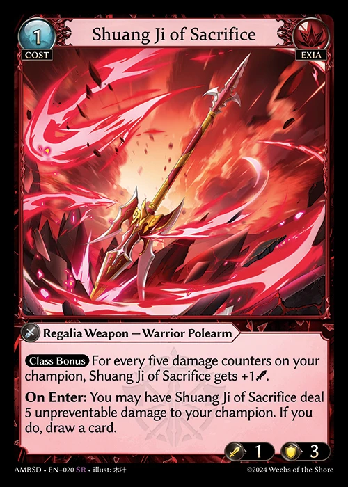 Shuang Ji of Sacrifice &mdash; Grand Archive TCG card