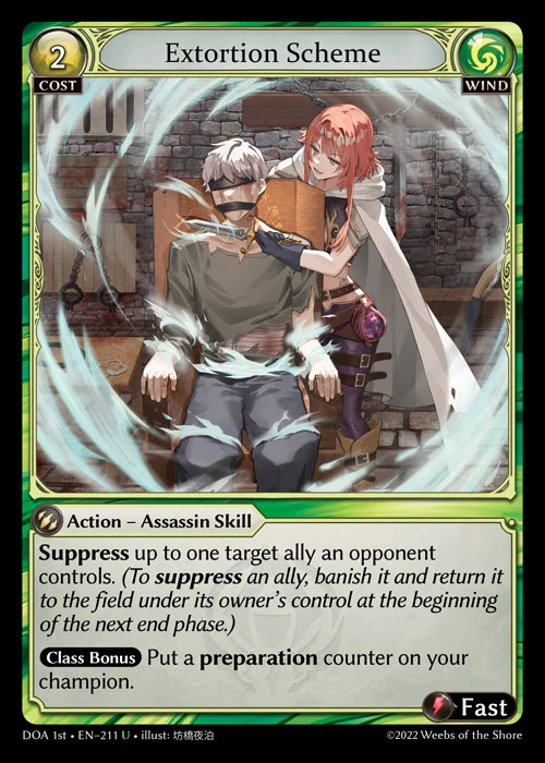 Extortion Scheme &mdash; Grand Archive TCG card