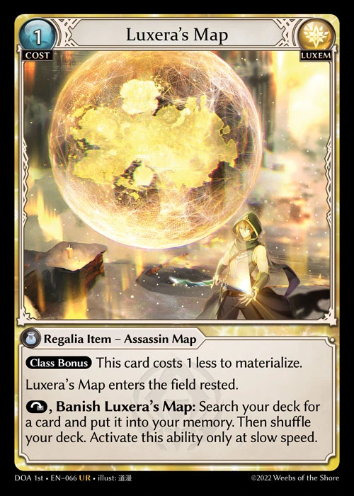 Luxera's Map &mdash; Grand Archive TCG card