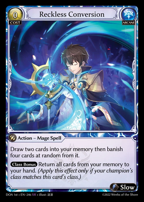 Reckless Conversion &mdash; Grand Archive TCG card