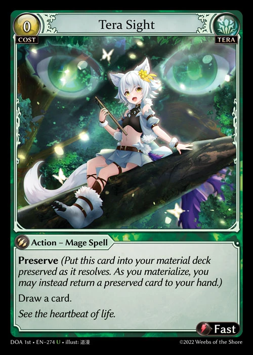 Tera Sight &mdash; Grand Archive TCG card