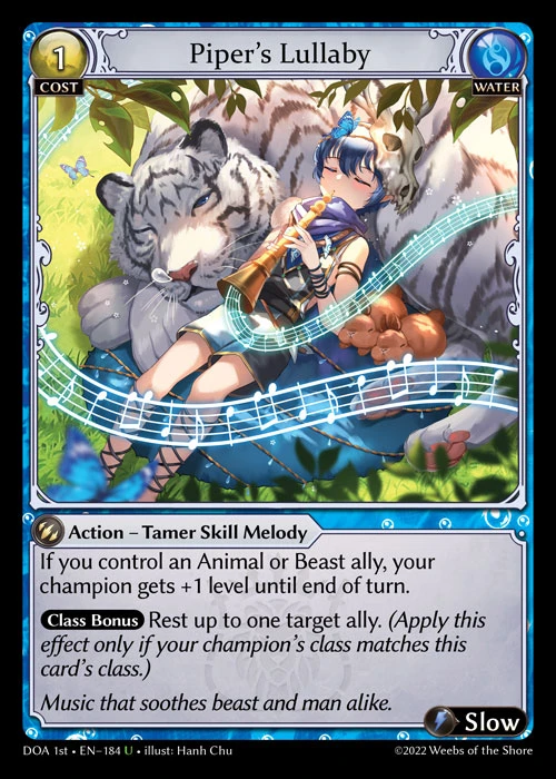 Piper's Lullaby &mdash; Grand Archive TCG card