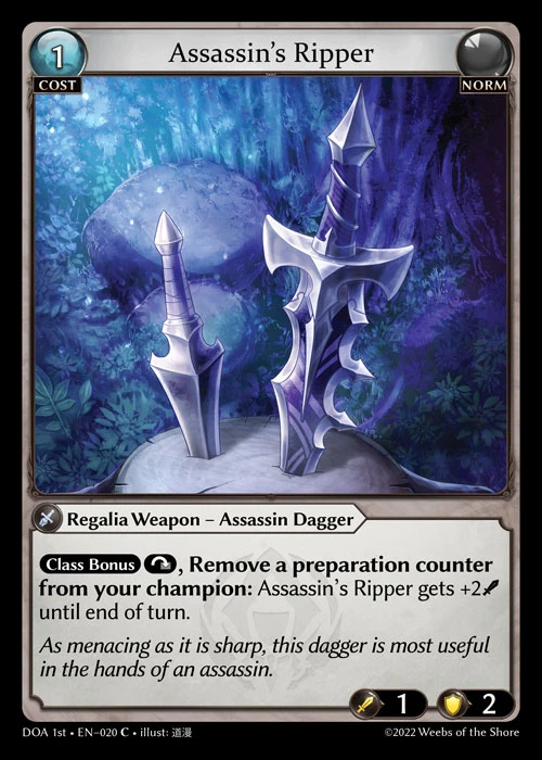 Assassin's Ripper &mdash; Grand Archive TCG card