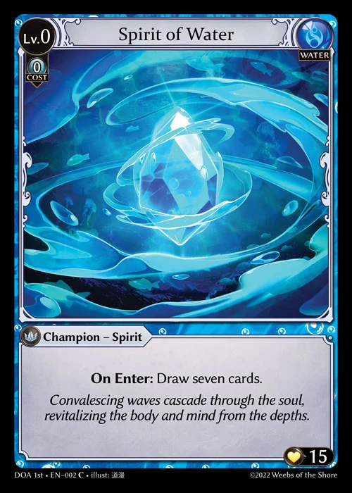 Spirit of Water &mdash; Grand Archive TCG card