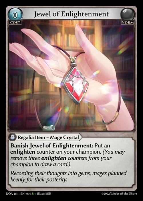 Jewel of Enlightenment &mdash; Grand Archive TCG card