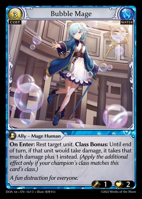Bubble Mage &mdash; Grand Archive TCG card